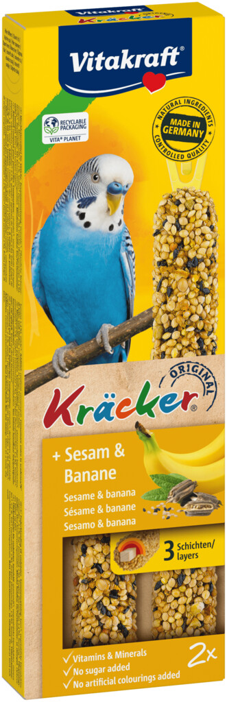 Kräcker parkiet sesam en banaan