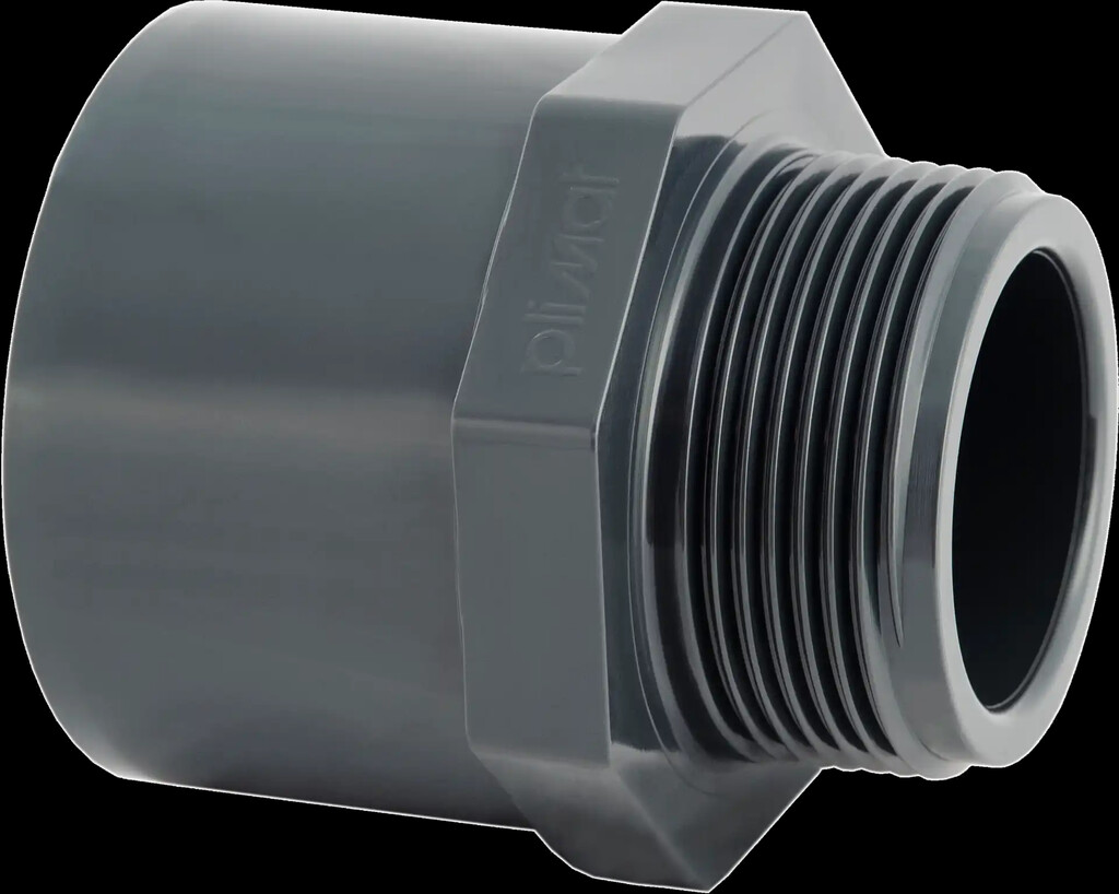 PVC Puntstuk PN10 spie/mof x bu dr PVC Puntstuk PN10 spie/mof x bu dr