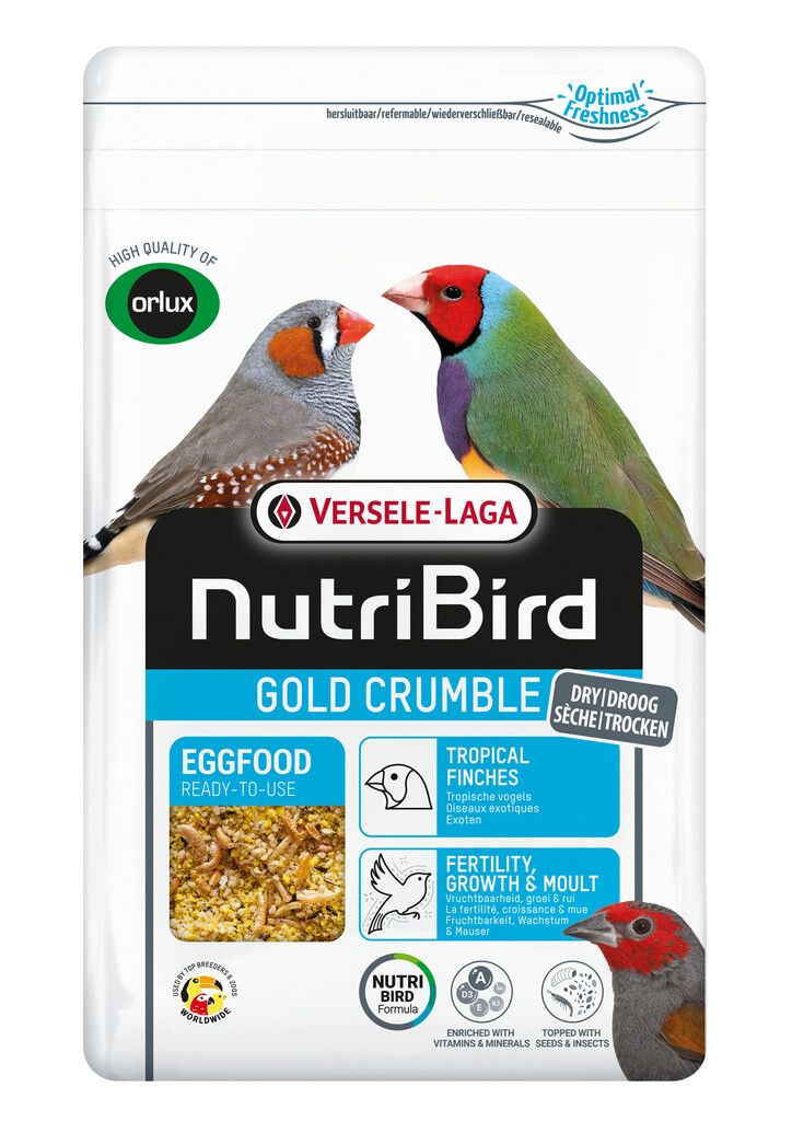 Pâtée aux oeufs sèche oiseaux exotiques 1kg