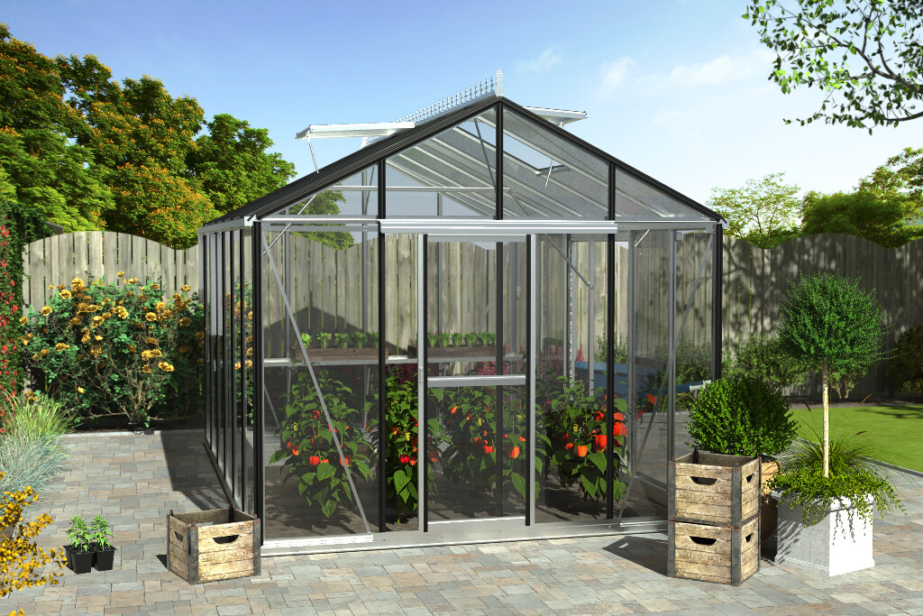 Serre Flexi modèle 4A Aluminium - 3,00 x 6,00 x 2,75m