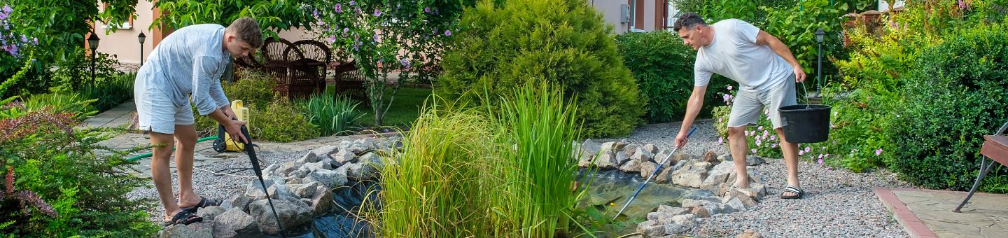 Het onderhoud van je vijver is een werk van alle seizoenen