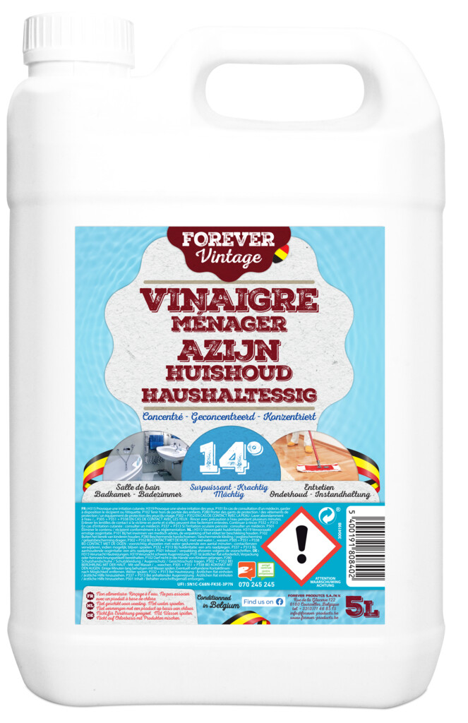 Vinaigre menager 14° 5L Vinaigre menager 14° 5L
