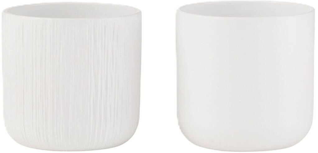 Bloempot gen keramiek wit extra small assortiment van 2