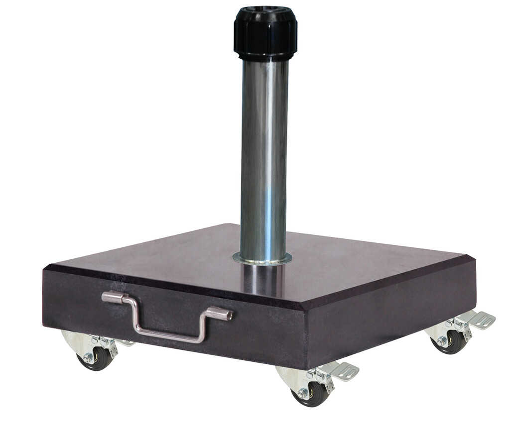 Pied de parasol Rome, roulettes pivotantes, 60 kg