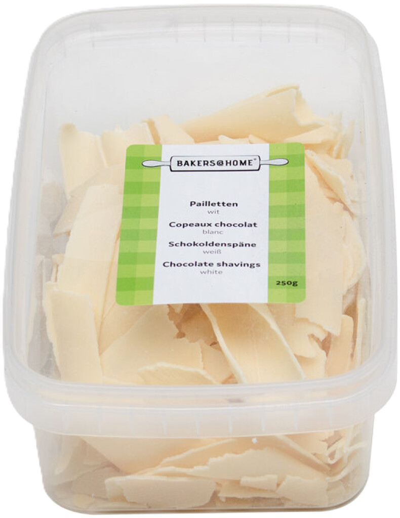 Chocoladeschaafsel wit 250gr