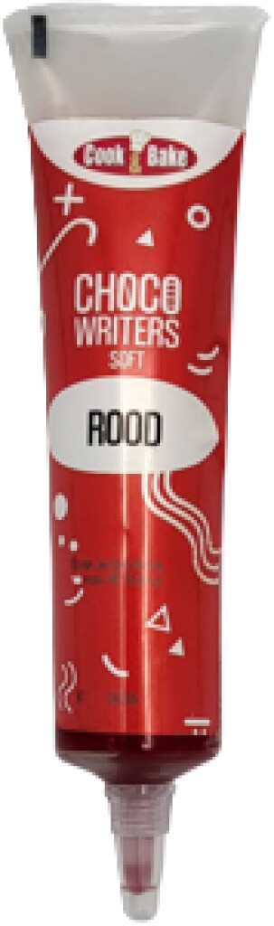 Garneertube/chocowriter rood 25ml