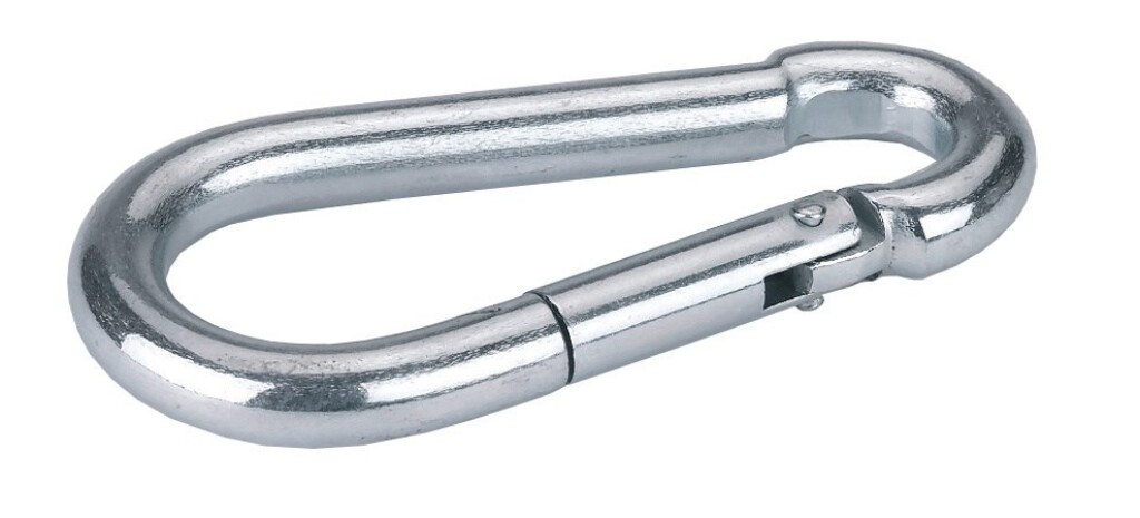 Mousqueton zingué, Ø8mm, 6 pièces