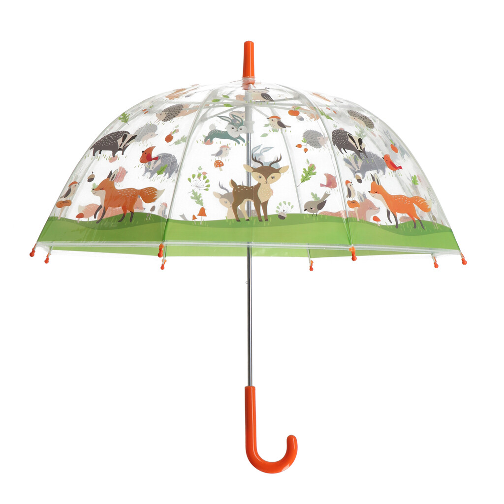 Parapluie enfant transparent animaux de la forêt Parapluie enfant transparent animaux de la forêt