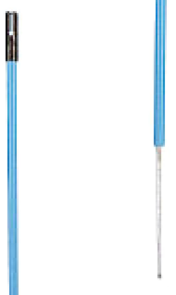 Kunststof paal blauw, 0,85m + 0,20m pen (10)