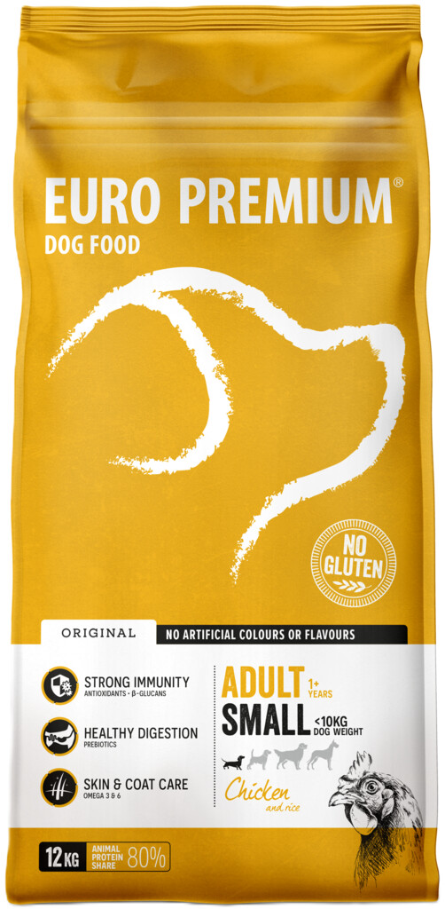 Small adult chicken & rice 12kg