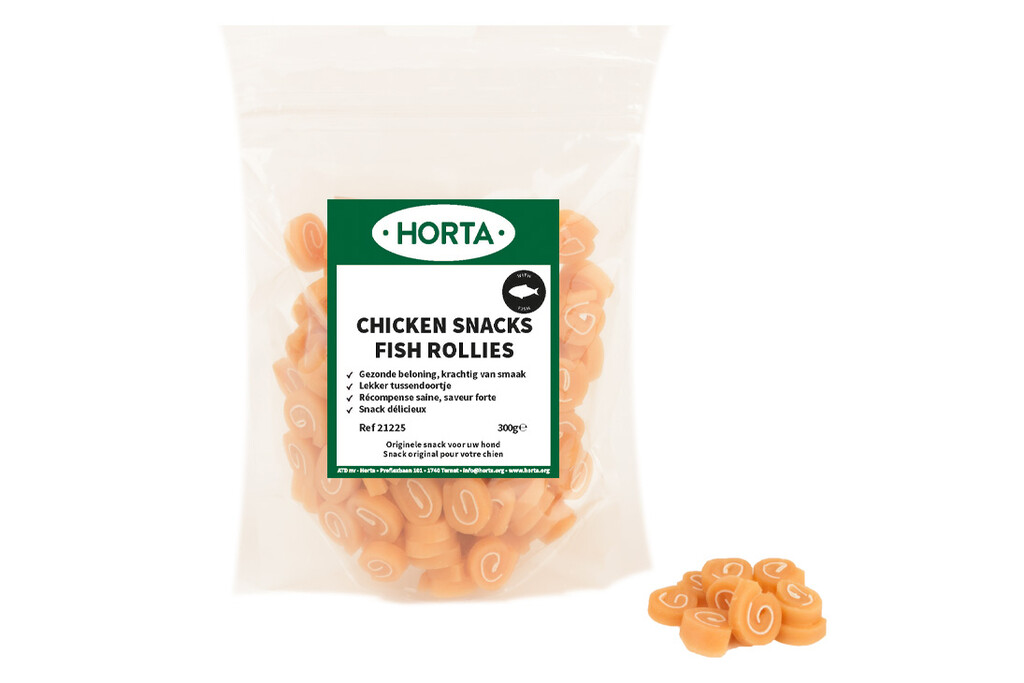 Chicken snacks Fish rollies 300g Chicken snacks Fish rollies 300g