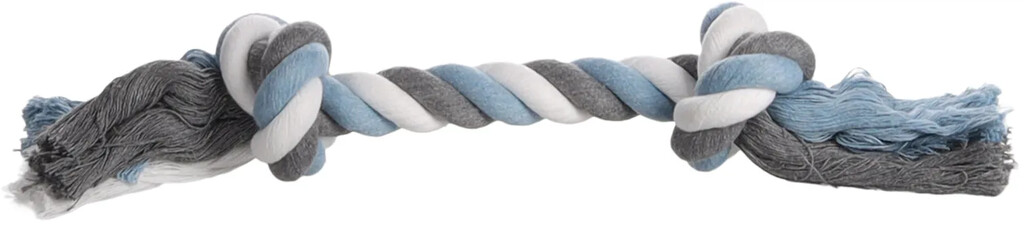 HS Jim Corde 2 Nœuds Bleu/Blanc/Gris L 35cm