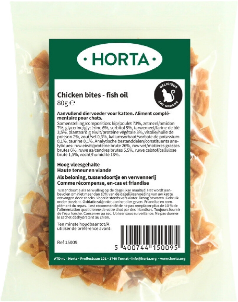 Chicken bites - fish oil 80g