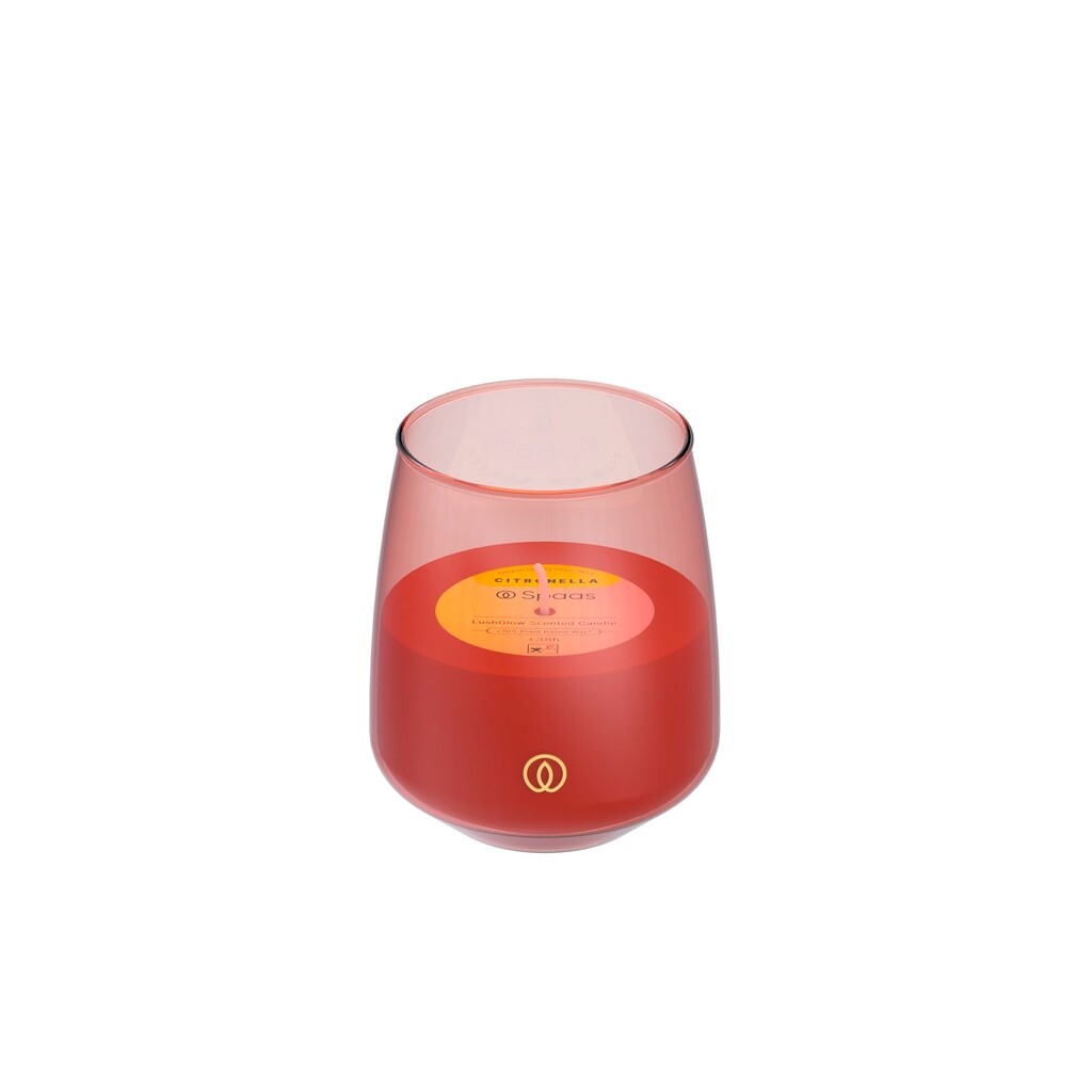 LushGlow Bougie Parfumée Rouge Vif 38h