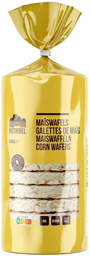 Maiswafels bio & glutenvrij 100g Maiswafels bio & glutenvrij 100g