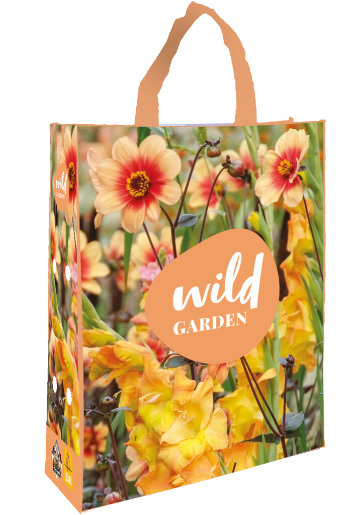 X 1 Shopping Bag 'Wild Garden' Salmon
