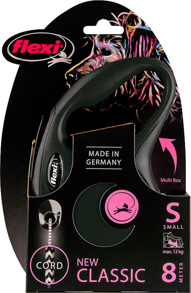 Classic Laisse Corde Noir S 8m