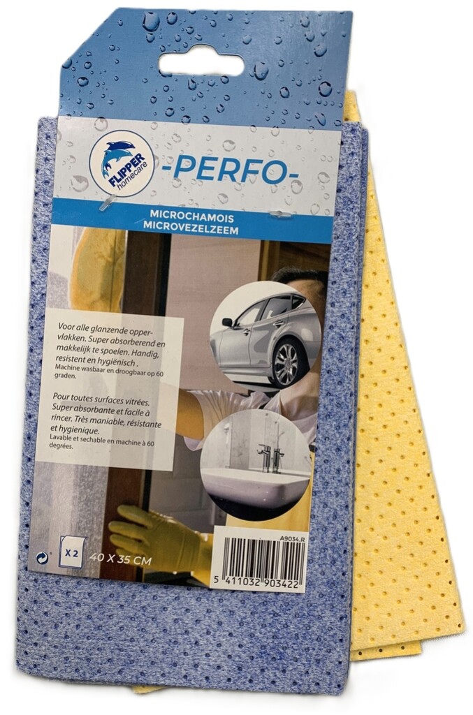 Microchamois zeemvel geel 40x45