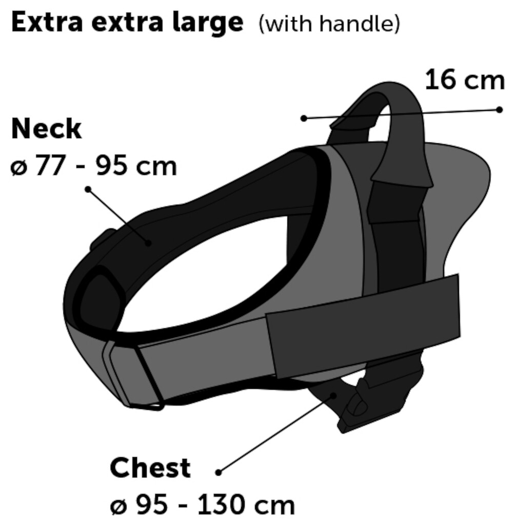 Harnais Best Buddy Pluto Noir XXL 