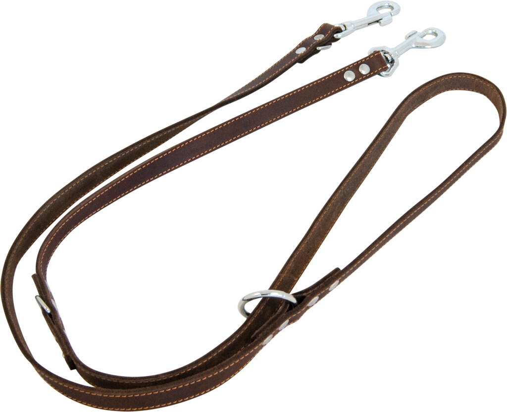 Dressuurlijn Vetleder Bruin 200x1,8cm