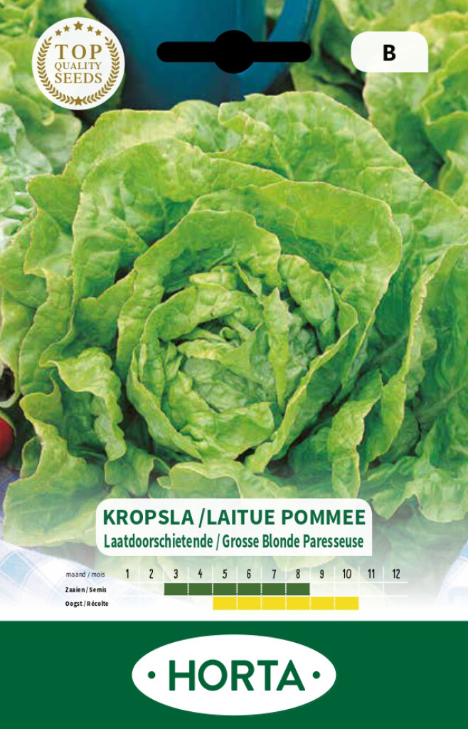 Sla krop Laatdoorschietende