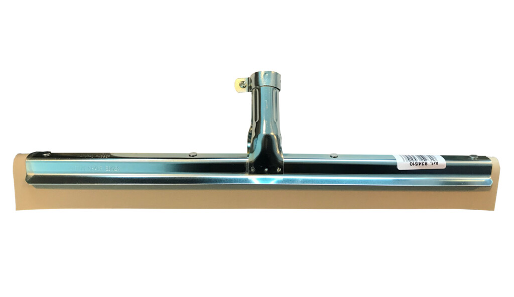 Vloerwisser metaal spatrand lange rubber wit 45cm