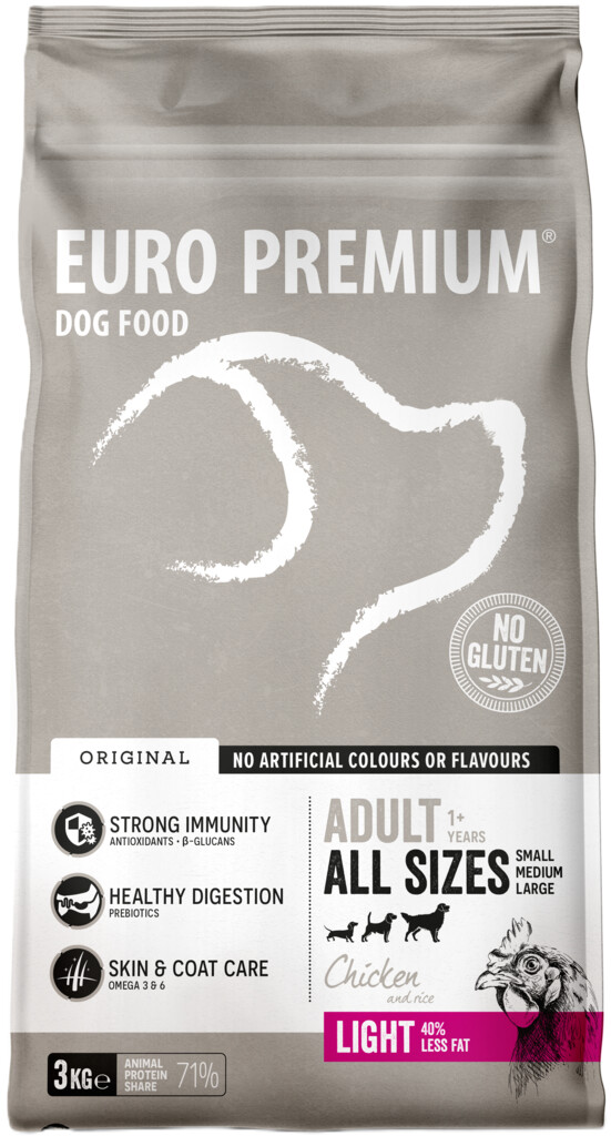 Adult light chicken & rice 3kg