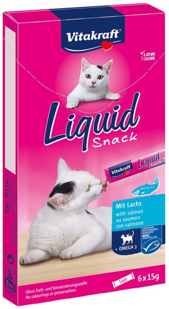 Liquid Snack saumon et oméga 3 6x15g