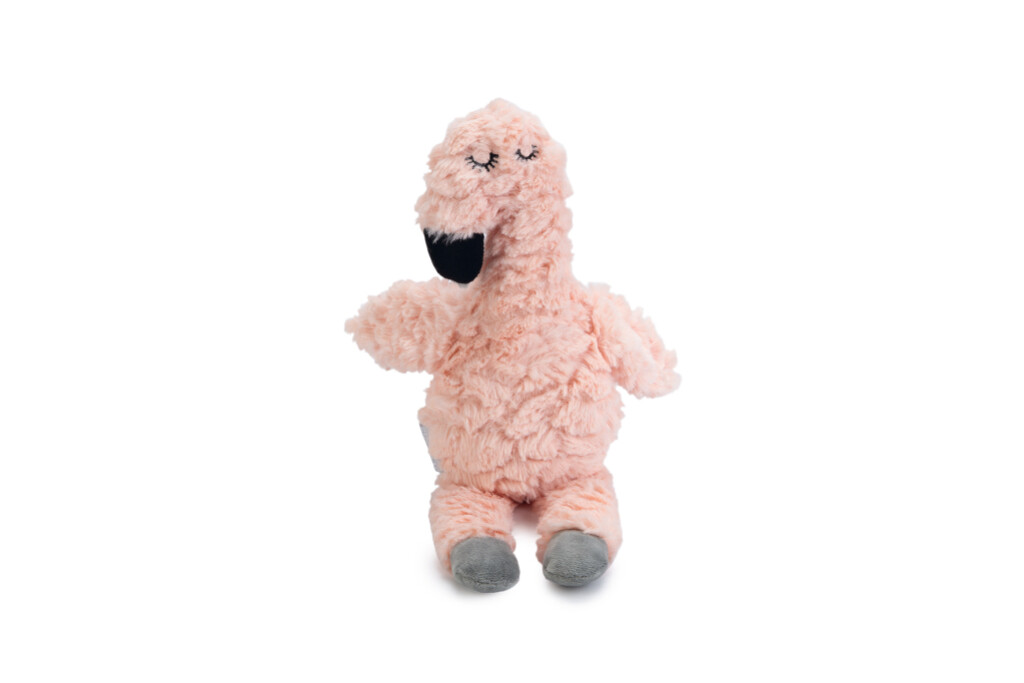 Jouet Peluche Chiot Flamingo Rose
