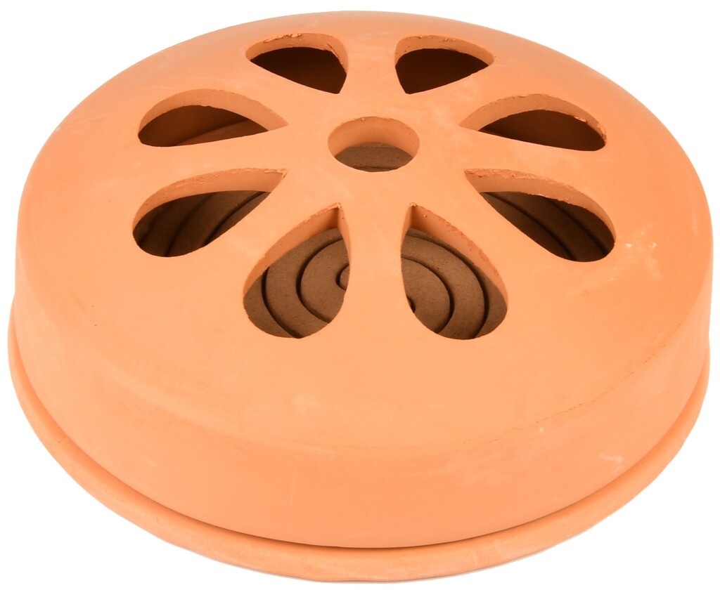 Citronella coils in terracotta