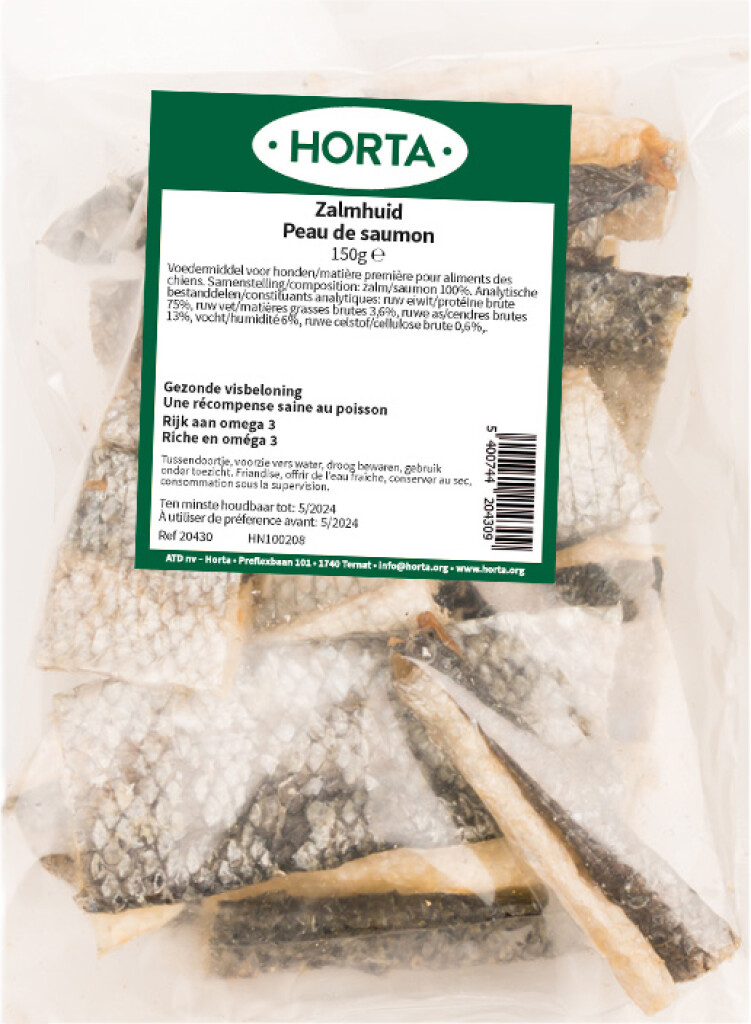 Zalmhuid 150 g
