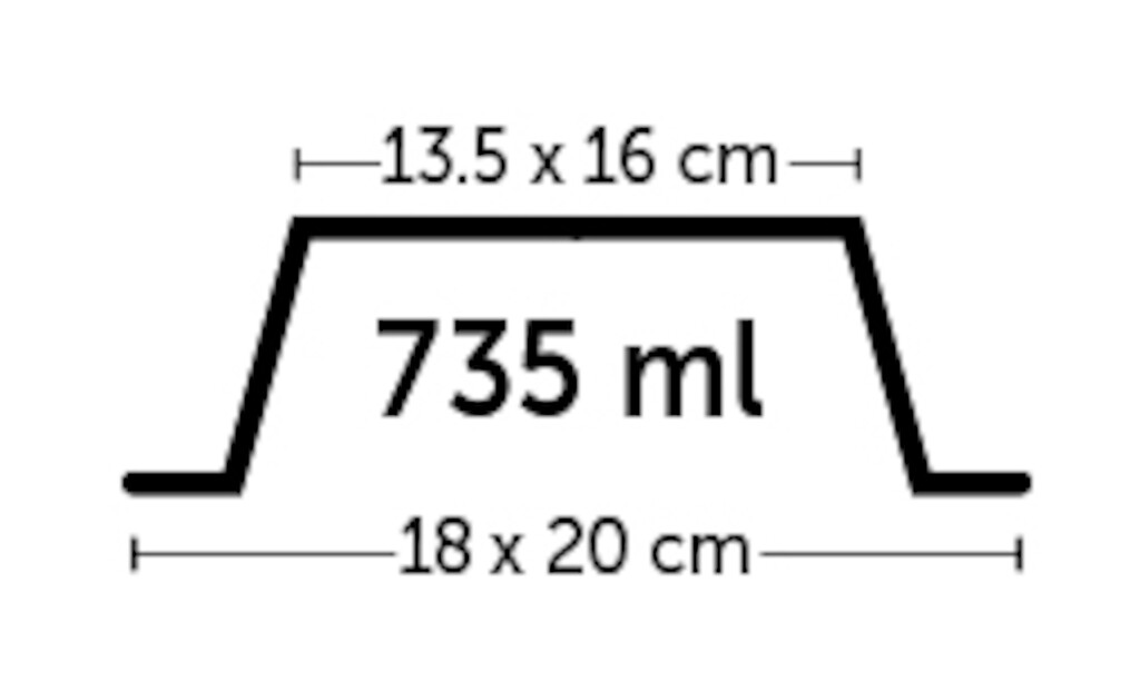 Eet- en drinkpot Leno Classic nr2 735ml