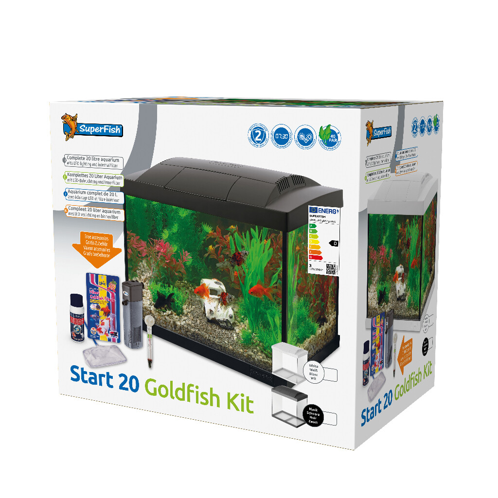Start Aquarium 20 goldfish kit, wit