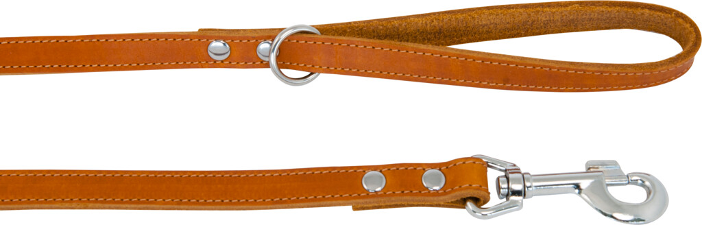 Laisse Cuir Gras Cognac 100x2,5cm Laisse Cuir Gras Cognac 120x1cm