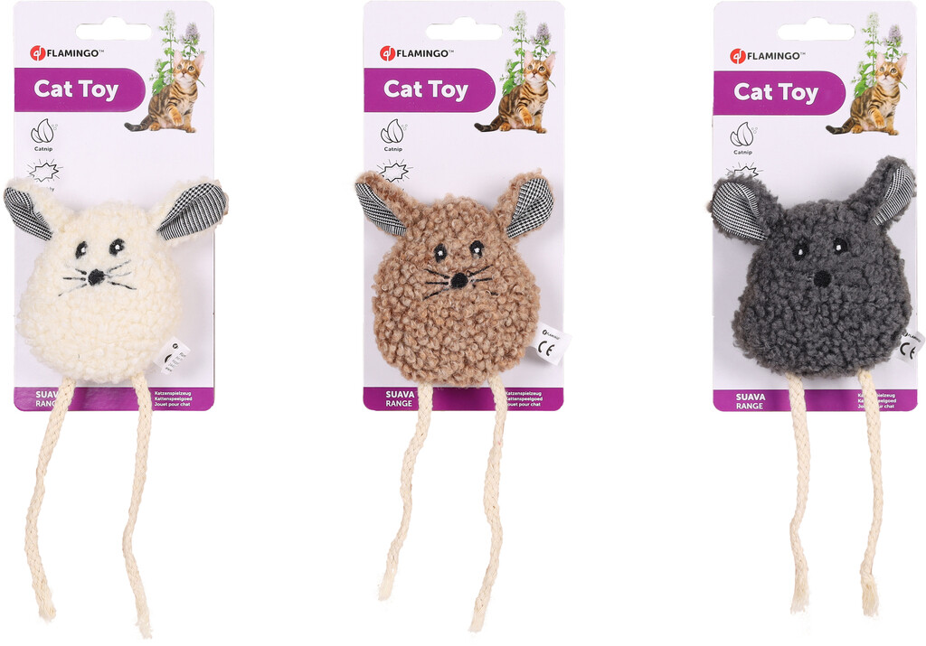 Suava souris 9,5x3,5x20cm assortiment