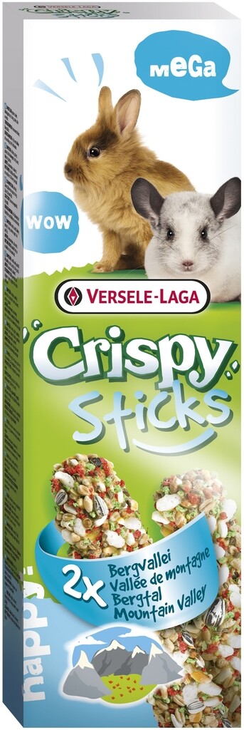 Mega Sticks Lapins-Chinchillas Vallée de Montagne - 2 pièces 140g Mega Sticks Lapins-Chinchillas Vallée de Montagne - 2 pièces 140g