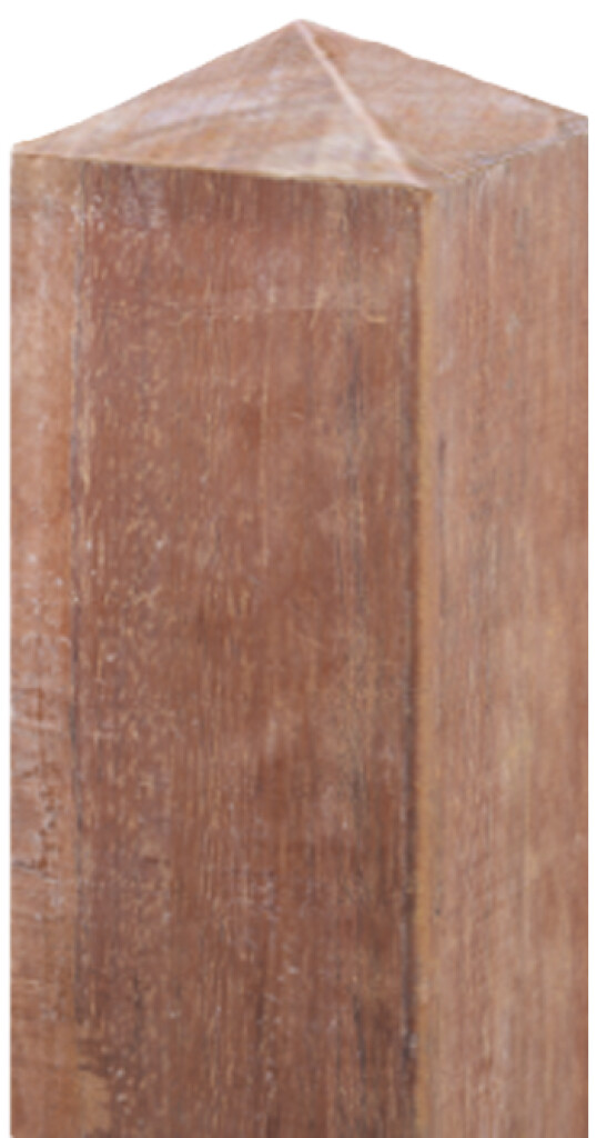 Paal met diamantkop 14 x 14 x 300 cm