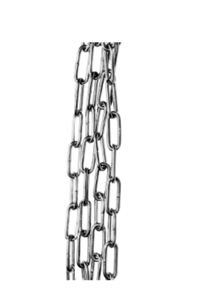 Ketting schalm 4mm, 2m lang, voor het monteren van schaduwdoeken en afstand te overbruggen.