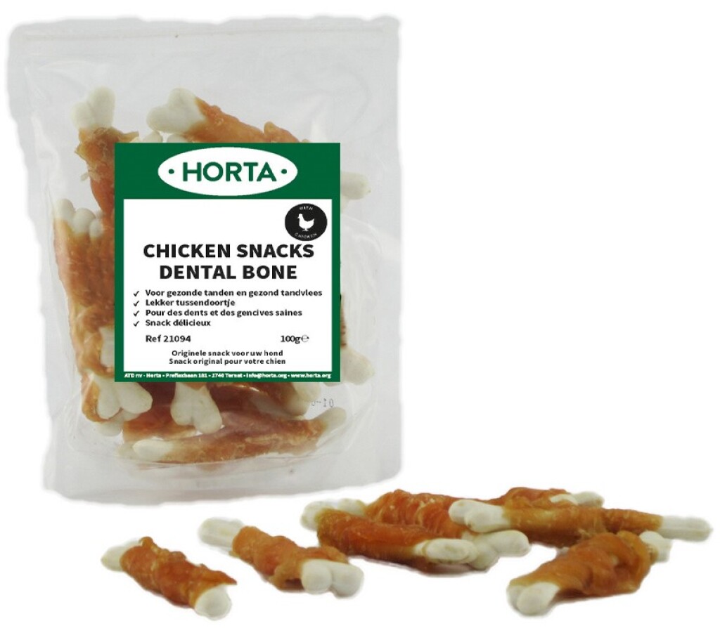Chicken snacks dental bone 100g Chicken snacks dental bone 100g