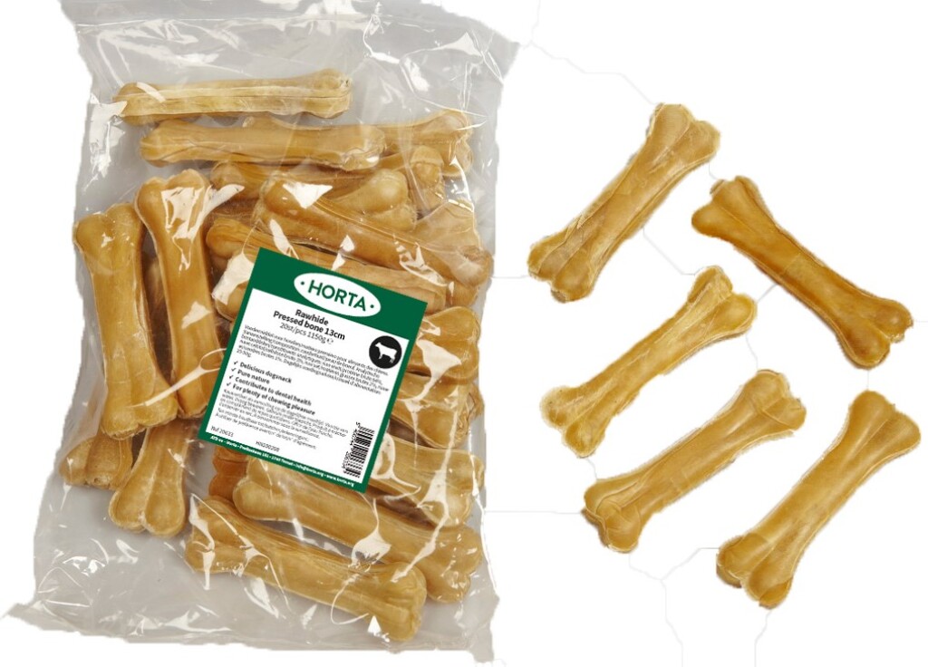 Os pressés à mâcher 13cm 20 pièces Os pressés à mâcher 13cm 20 pièces