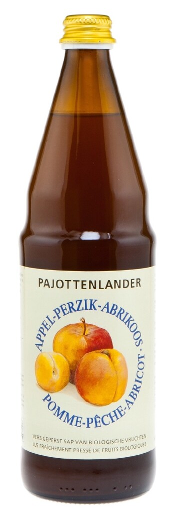 Appel/perzik/abrikoossap bio 0,75L