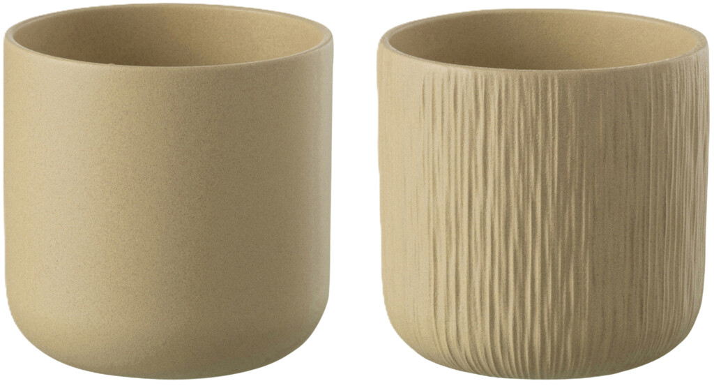 Câchepot gen céramique beige extra extra large assortiment de 2