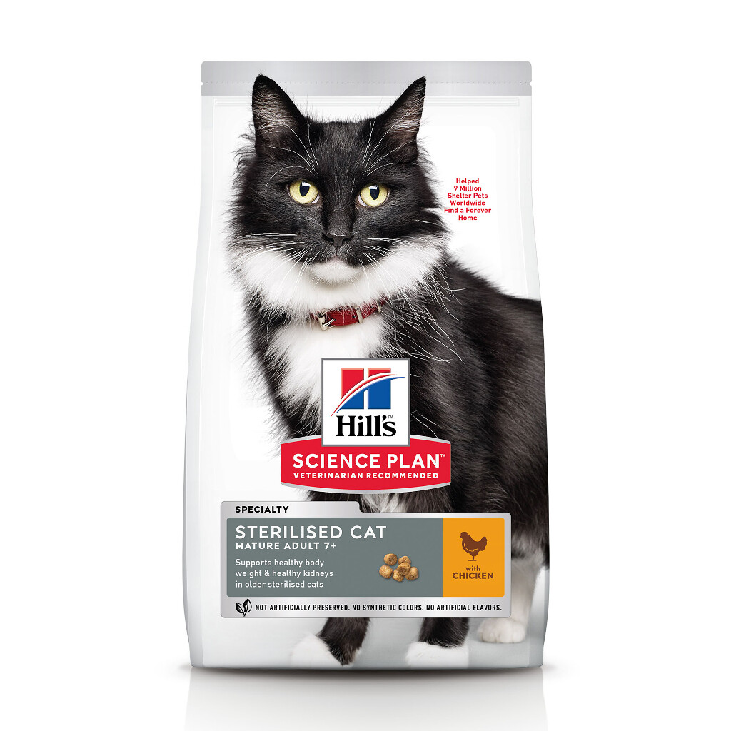 SP Adult Sterilised Cat croquettes pour chat âgé stérilisé au poulet 1,5 kg