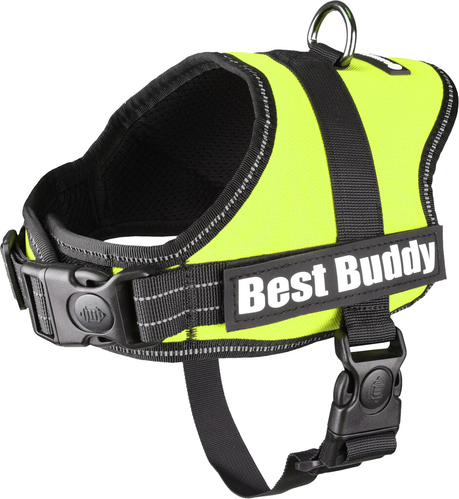 Harnais Best Buddy Pluto Vert Neon S Harnais Best Buddy Pluto Vert Neon S