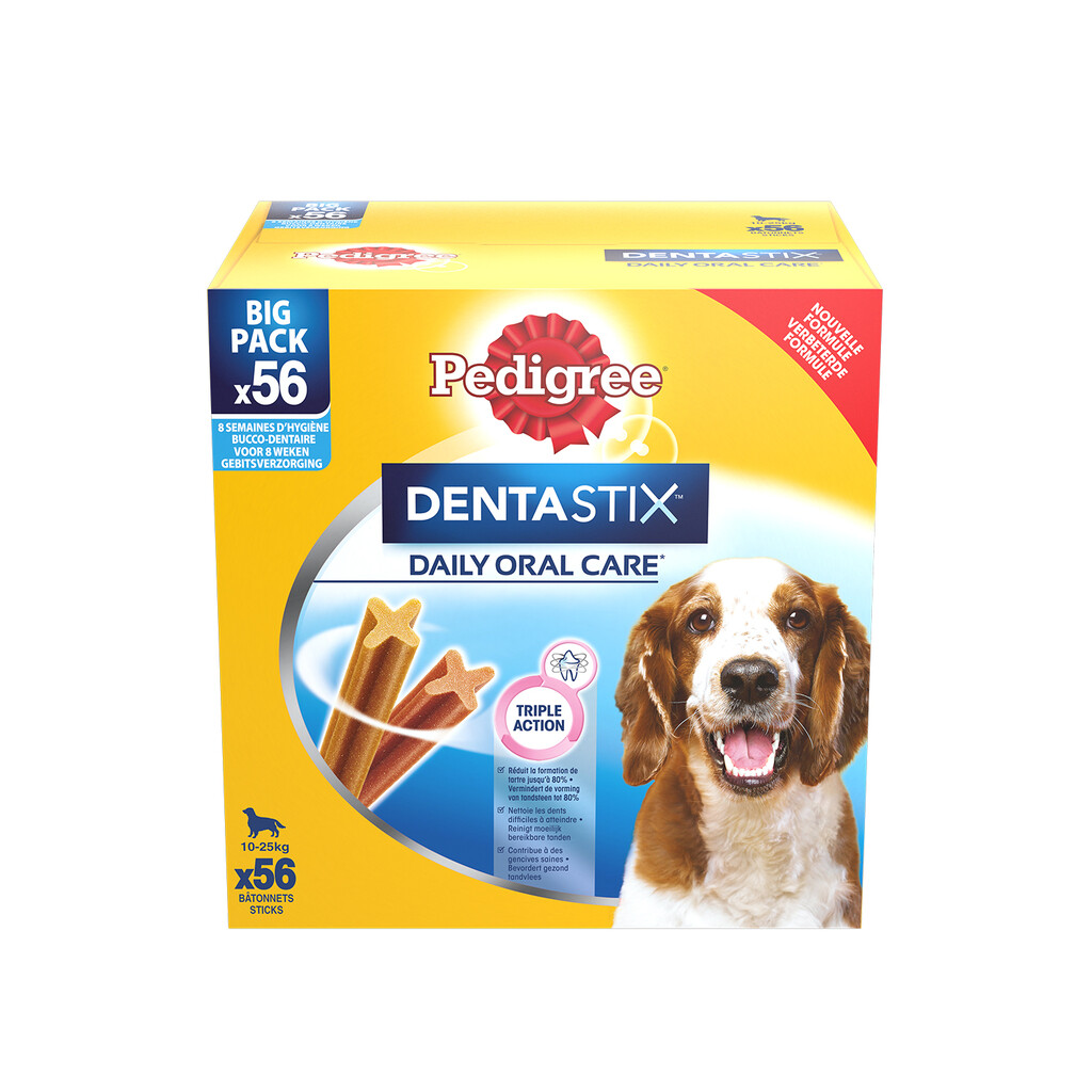 Dentastix Daily Oral Care snacks 10-25 kg Big Pack 56 sticks   Dentastix Daily Oral Care snacks 10-25 kg Big Pack 56 sticks