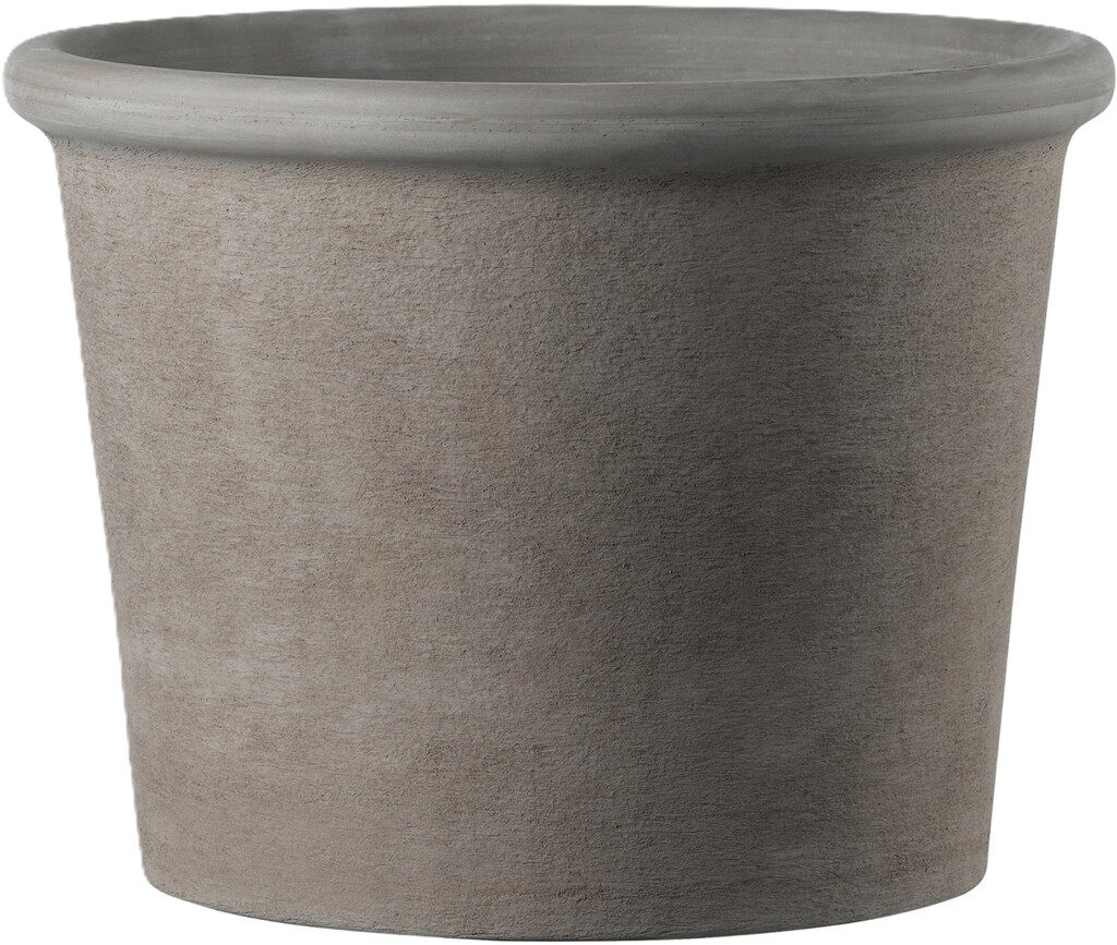 Bloempot Cilindro Bordato Primitivo grafiet 43cm