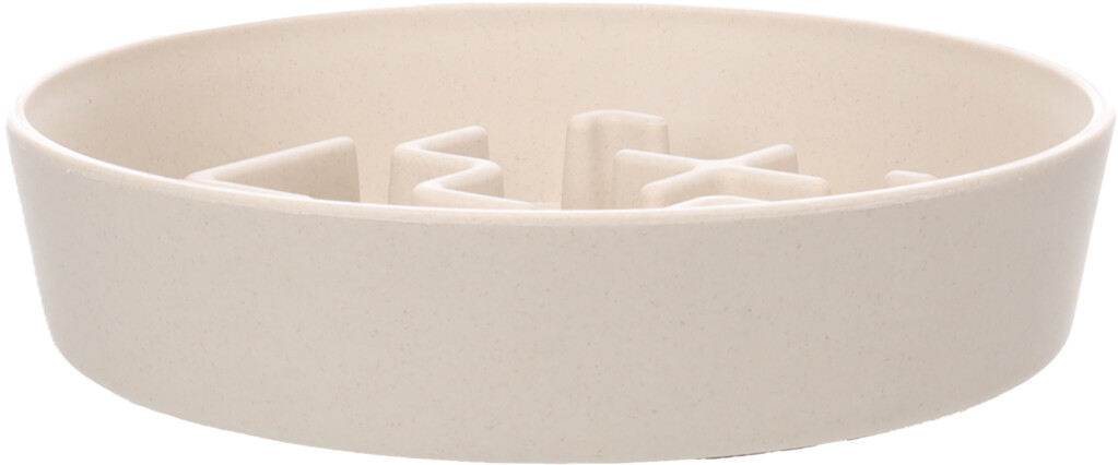 Eetpot slow feeder Kana rond beige 1500ml