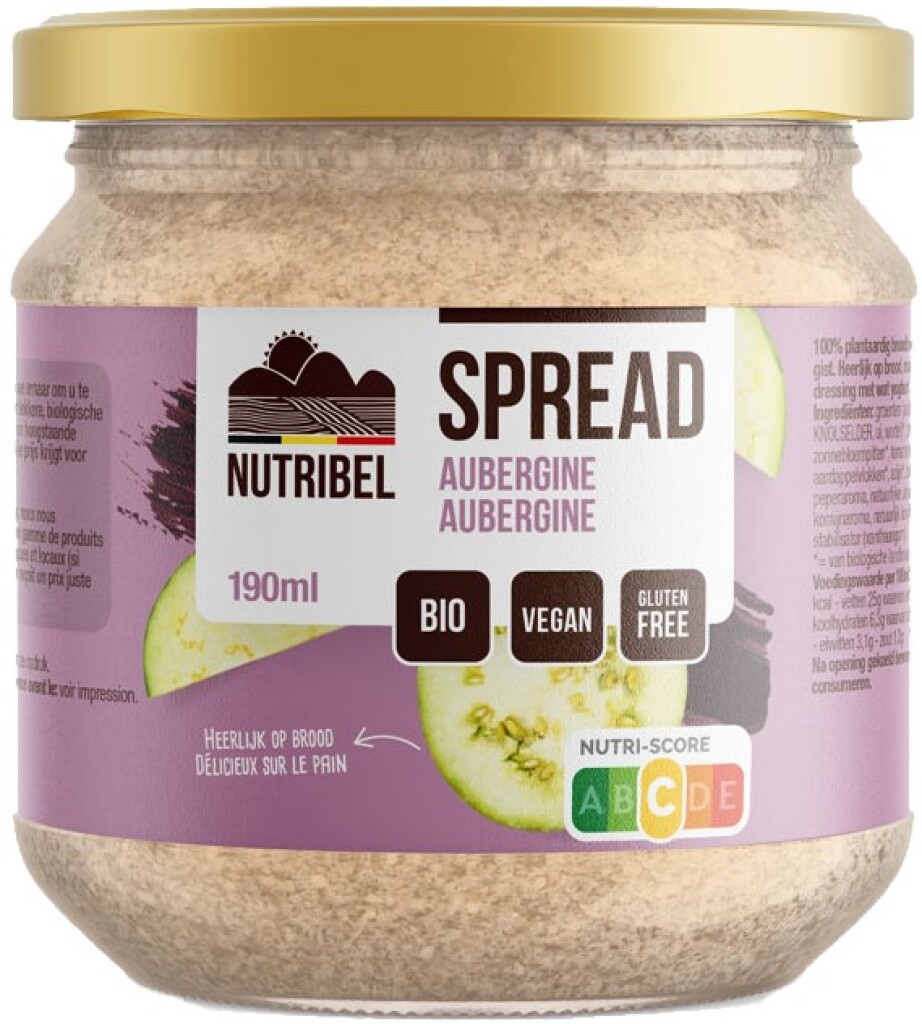 Spread aubergine bio 180g