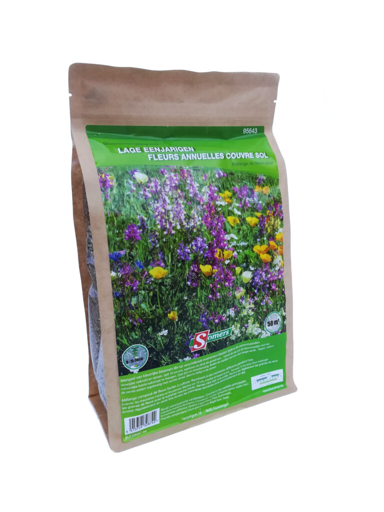 Bloemenmengsel Lage éénjarige bloemen 50m²