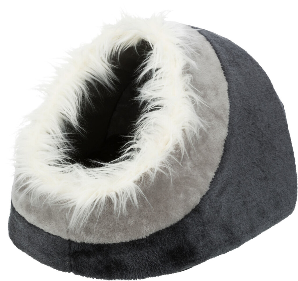 Schuilplaats Minou, 35 × 26 × 41 Cm, DonkerGrijs/LichtGrijs